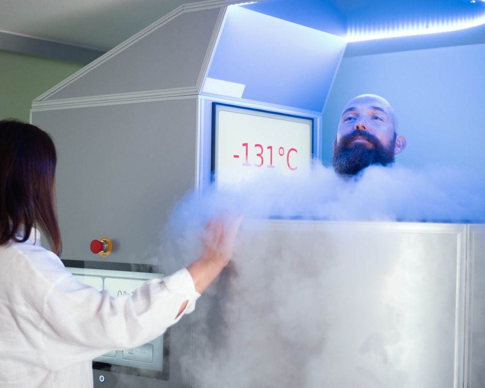 Ganzkörper-Kältetherapie in Anwendung